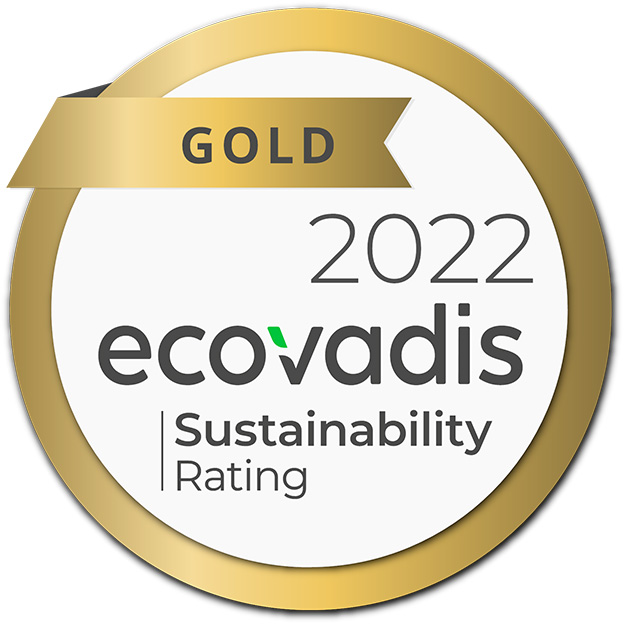 Gold rating EcoVadis 2022